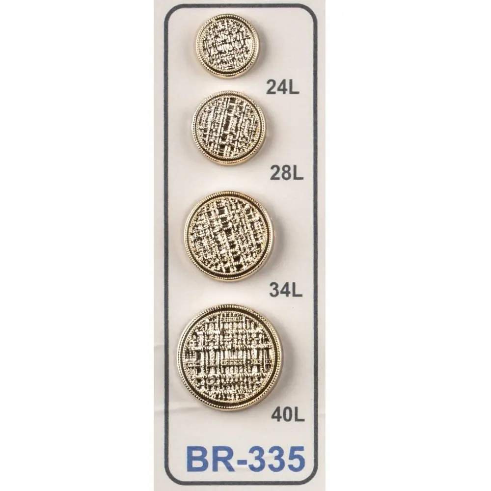 Metalised Buttons : 065 BR 335